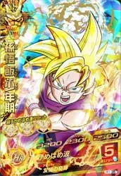 ドラゴンボールヒーローズ H1-35 孫悟飯：少年期のカード画像